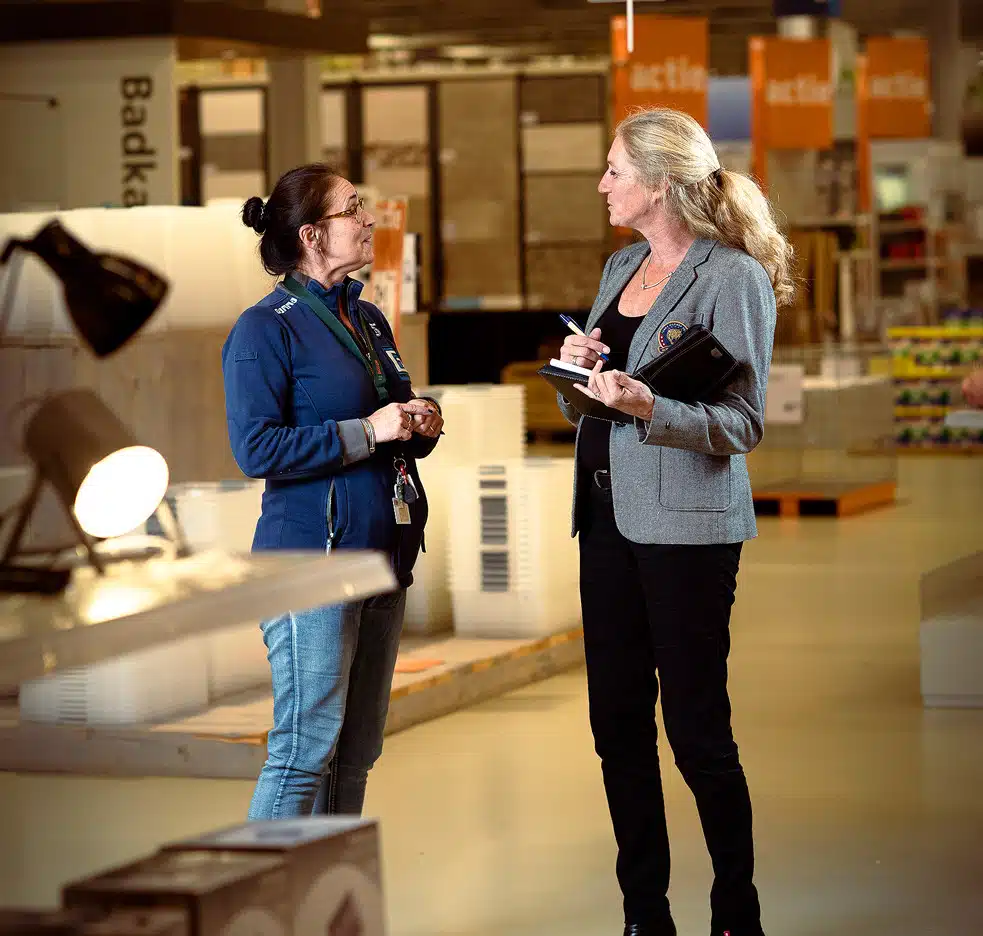Sabina Molenaar in gesprek op locatie